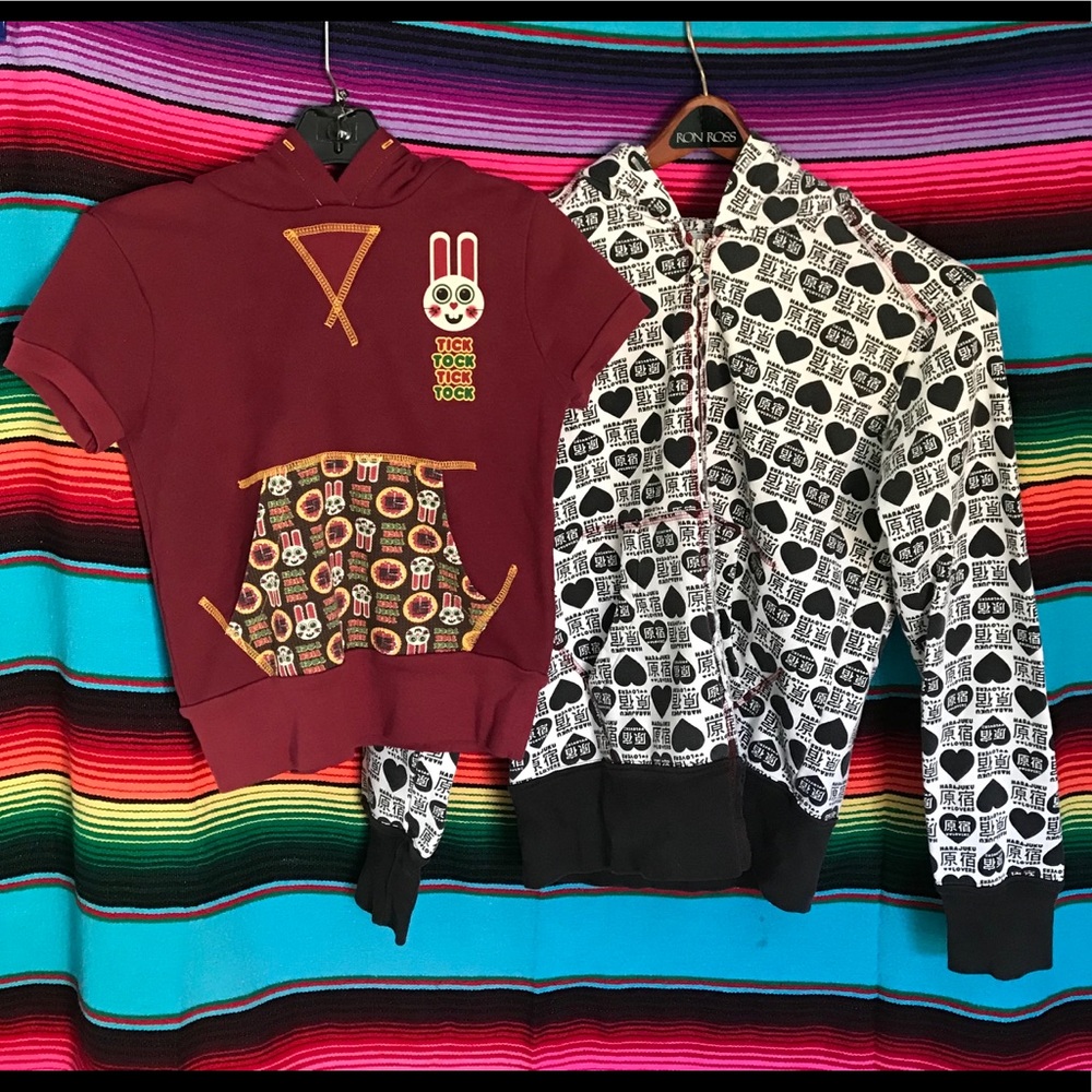 2 Gwen Stefani Harajuku Lovers Hoodies